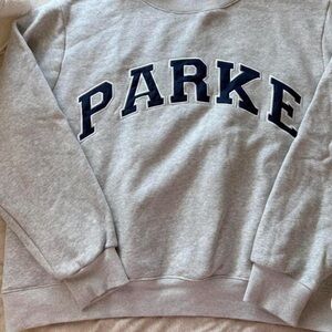 Parke Varsity Mockneck Grey/Navy 💙🤍